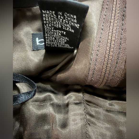 Bebe Brown Leather Garment. Pre-loved - Picture 9 of 16
